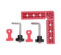 Baxnore Professional Woodworking Right Angle Clamp Heavy Duty 90 Degree Positioning Squares Corner Clamp Ruler with Imperial Metric Scale for Cabinet Making Furniture Building ABS