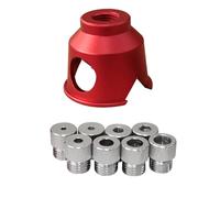 Baxnore Professional Woodworking Straight Hole Puncher Precision Drilling Positioner Vertical Guide Jig Kit with 8 Drill Bushings 3 10mm for Furniture Cabinet Making Aluminum Alloy