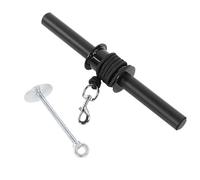 Baxnore Professional Wrist Forearm Roller Exercise Bar Strength Training Equipment Gym Arm Workout Dumbbell Grip for Athletes Bodybuilders Steel Pipe Foam Handle Nylon Rope 39cm Le
