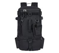 Baxnore Rainproof Fishing Tackle Backpack Lightweight Heavy Duty Oxford Fabric 15L Large Capacity Gear Bag with Wet Dry Separation Multiple Carrying Options for Outdoor Travel Fish (21cm*17cm*43cm)