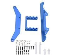 Baxnore RC Car Shell Post Column Support Bracket Holder Pillar Heavy Duty Lightweight Easy to Install for 1/10 Slash HuanQi 727 Remote Control Vehicle Aluminum Alloy Material 4PCS (Blue)