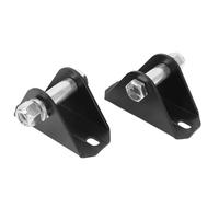 Baxnore Rear Upper Shock Bar Pin Eliminators Kit High Strength Iron Noise Reduction for Unlimited LJ Cherokee XJ TJ ZJ 2PCs Powder Coated Black