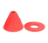 Baxnore Reusable Silicone Coffee Filter Dripper with Detachable Base Portable Pour Over Coffee Maker for Home Camping Travel Office Premium Free Material (Red)