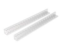 Baxnore Robot L Shaped Beam Channel 18 Holes Aluminum Structural Part DIY Building Kit High Precision Durable for Robotics Engineering Projects 12x12x152mm 2 Pieces