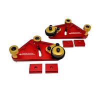 Baxnore Roller Featherboard Bearing Feeder Tool High Precision Table Saw Guide Plate Woodworking Press Board Auxiliary Tool for Table Saws Band Saws Aluminum Alloy Polyurethane 2Pc