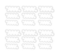 Baxnore Rose Flower Cookies Mold Fondant Baking Maker Cake DIY Decorating Tools Flexible Reusable Not Stick Easy Demould for Valentine Day Cake Decorating White Plastic 18PCS