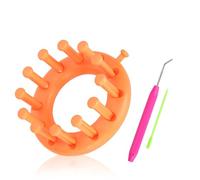 Baxnore Round Knitting Looms Set, Plastic Knit Quick Loom Set with Crochet Needle, Scraf Hat Maker, Knitting Needle and Hook for Knitting Hat,Bags,Scarf Shawl Sweater Sock