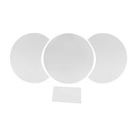 Baxnore Round Mirror Wall Sticker DIY Wall Decal for Home Living Room TV Background Bedroom Decor Modern PVC Wall Stickers for Home Decor 18x18cm 3PCS (Silver)