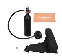 Baxnore S401 Professional Scuba Diving Valve Set High Pressure Oxygen Cylinder Respirator with Pressure Gauge for Snorkeling and Underwater Exploration Aviation Aluminum Constructi (S401)