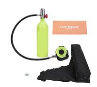 Baxnore S401 Professional Scuba Diving Valve Set High Pressure Oxygen Cylinder Respirator with Pressure Gauge for Snorkeling and Underwater Exploration Aviation Aluminum Constructi (S401)