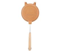 Baxnore Sandwich Maker Non Stick Detachable Baking Tray with Even Heating Japanese Pancake Mold for Toast Bread Aluminium Alloy Solid Wood Handle 17cm x 13.5cm Kitchen Tool