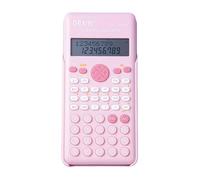 Baxnore Scientific Calculator Math Calculator with 240 Functions Dual Line LCD Display for Teachers High College Students Office Portable 2 Line Screen in Pink Purple Green Blue Wh (Pink)