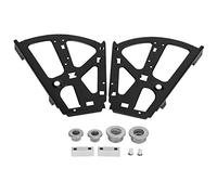 Baxnore Shoes Cabinet Hinge 2 Layer Rack Heavy Duty Cold Rolled Steel Shoe Organizer Hardware Accessory Black for Shoe Storage Cabinet 260x240mm Package of 2