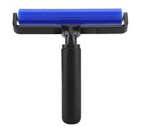 Baxnore Silicone Dust Removal Roller High Elasticity Lint Tool for Screen Film Effective Cleaning Tiny Dust Particles Pet Hair Dander for Home Office Bedroom Living Room Blue (6 Inch)