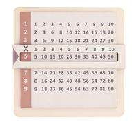 Baxnore Slide and Learn Multiplication Grids Set Fun Interactive Way to Master Multiplication Tables for Classroom Math Practice Sturdy Beechwood Material 1 12 Grid