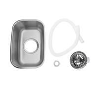 Baxnore Small RV Sink Stainless Steel Mini Single Bowl Wash Basin Compact Space Saving Design for Vehicles Boats RVs Yachts 304 Stainless Steel 12.6x8.66x4.72 Inches