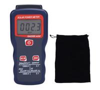 Baxnore Solar Power Meter Digital Solar Energy Meter Sun Light Tester with Data Hold Peak Value Function for Solar Research Meteorology Physics Experiments ABS Material