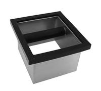 Baxnore Stainless Steel Bottomless Coffee Knock Box Premium Grounds Bin for Home Cafe Commercial Use Durable Rustproof Easy Clean Wide Mouth Design