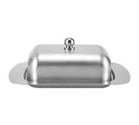 Baxnore Stainless Steel Butter Dish, Double Insulation Butter Box, Rustproof Butter Container, Lightweight Butter Keeper with Handle Cover for Kitchen