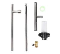 Baxnore Stainless Steel Deep Root Tree Watering Tool with Fertilizer Bottle Root Feeder Irrigation System Watering Stake T Handle for Garden Plants Trees Shrubs