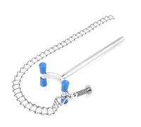 Baxnore Stainless Steel Laboratory Beaker Chain Clamp Clip 304 Equipment Alkali for Biology Chemistry Lab Container Fixator 324g 43cm Length