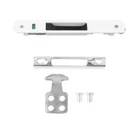 Baxnore Stainless Steel Sliding Door Lock Single Hook Catch High Security Durable Hardware for Glass Doors Windows Modern Simple Style 19.8x2.8cm 143g