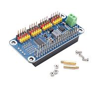 Baxnore Steering Actuator Driver Board 16 Channel 2 Bit Resolution I2C Interface Control Servo PWM Output for RPI Zero and 2B 3B 3B Plus Robot Arm Car 21g