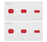 Baxnore Strabismus Revision Cards 2 Pack Visual Training Cards for Amblyopia and Strabismus Treatment Eye Exercise Cards for Adults and 14x7cm