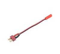 Baxnore T Plug Male to JST Male Adapter Converter Super Soft Silicone Wire Copper Material Small Lightweight Easy to Carry High Compatibility Safe to Use for RC Car Ai