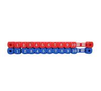 Baxnore Table Soccer Scoreboard 2 Pack Mini Multi Function Foosball Game Counter with Red Blue Plastic Scoring Unit for Billiard Pool Table Games 12.1 Inch Durable Easy to Install
