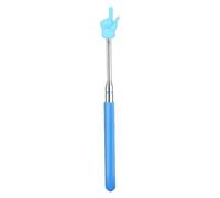Baxnore Telescopic Pointer Stick, Retractable Stainless Steel Teaching Pointer with Finger Guide, Extendable 17-55cm for Classroom Homeschool Online Teaching
