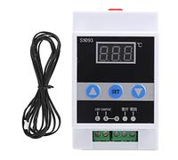 Baxnore TMC 6000 Digital Temperature Controller Thermostat with Power Failure Memory DIN Rail Mount for HVAC Refrigeration Heating Systems 240V