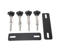 Baxnore Traction Boards Mounting Pins Kits Space Saving Mounting Kit for All Tracks 4.72 to 6.69 Inch Hole Spacing 5.51 Inch Steel Chrome Plated Pins 2 Plates 4 Pins