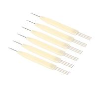 Baxnore Transfer Needle Knitting Machine Accessories 6 Pcs Fine Workmanship Stainless Steel Plastic 3.6mm Pitch Replacement Parts for SK270 SK272 SK370 SK119 Models