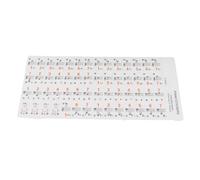 Baxnore Transparent Piano Keyboard Note Stickers Removable Notation Labels for 37 49 61 88 Key Electronic Piano Beginners Learning Aid Plastic 56pcs with Placement Chart