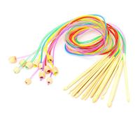 Baxnore Tunisian Crochet Hooks Set Carbonized Circular Knitting Needles with Bead for Crafting Blankets Rugs Sweaters 12 Sizes 3 0mm to 10 0mm 47 2 Inch Length