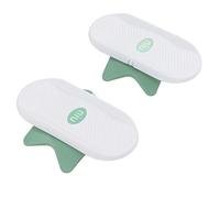 Baxnore Twisting Waist Board Plastic Exercise Waist Twisting Plate Separated Twisting Waist Board for Outdoor Fitness Home Workout Heavy Duty Non Slip 29.5 x 24 x 6 cm 2 Pieces (green)