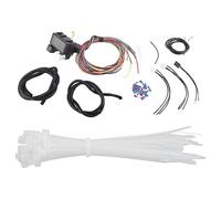 Baxnore Universal 8 Circuit Fuse Wire Harness Kit Premium Copper Wiring System for Hot Rod Street Rat Muscle Car Custom Builds Complete with Connectors and Straps