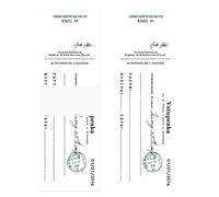 Baxnore Vintage Memo Pad Set of 50 Sheets Retro Scrapbook Paper Decorative Craft Notepad for Journaling Diary Writing DIY Projects White Kraft Paper 1.57 x 4.72 Inches (Past Chapters Pattern)