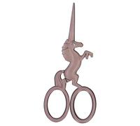 Baxnore Vintage Sewing Scissors Retro Style Stainless Steel Embroidery Scissors for DIY Craft Art Work Beauty Trimming 12cm Professional Grade Durable Sharp Scissors for Sewing (Dark Brown)