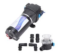 Baxnore Water Pump Small Automatic Large Flow Bottling Equipment Multifunctional Engineering Plastic FL-40 12V with High Temperature Resistance Strong Self Priming Capability and A