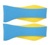 Baxnore Waterproof Ear Protection Headband 2PCS Soft Comfortable Adjustable Swim Headband for Yoga Sports Neoprene Hair Tie Non Slip Sport Band (Blue)