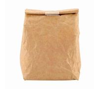 Baxnore Watertight Lunch Bag, Insulated Lunch Bag, Lightweight Compact Picnic Bag, Folded Lunch Bag, Tear Resistant Lunch Bag for Women Men (Brown)