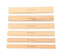 Baxnore Wood Zipper Gluing Guide Precision Crafting Tool Spill Proof Glue Applicator Ruler for Sewing Leather Projects 3mm 4mm 5mm 6mm 7mm 6 Pack