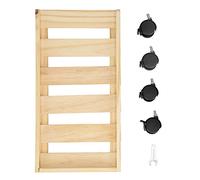 Baxnore Wooden Computer CPU Stand with Wheels Portable Mobile Computer Tower Rack for Home Office Use Durable Pine Wood Design 45 x 23 x 9 5cm Heat Dissipation