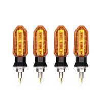 BAXPEVM 8mm Motorcycle Turn Signal Lights Amber Flashing Light Blinker Lamp 12V Moto Indicator Accessories Turn Signal Indicator Light