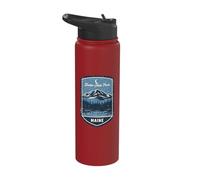 Baxter State Park Maine Mountain Camping Hiking Outdoors Stainless Steel Insulated Water Bottle