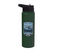 Baxter State Park Maine Mountain Camping Hiking Outdoors Stainless Steel Insulated Water Bottle