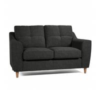 Baxter Tufted Fabric 2 Seater Sofa - Charcoal, Silver, Oatmeal or Sage Furnishings For Less UK Charcoal One Size