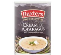 Baxters Chef Selections Cream of Asparagus Soup with Fresh Double Cream, Pack of 6 x 400 g